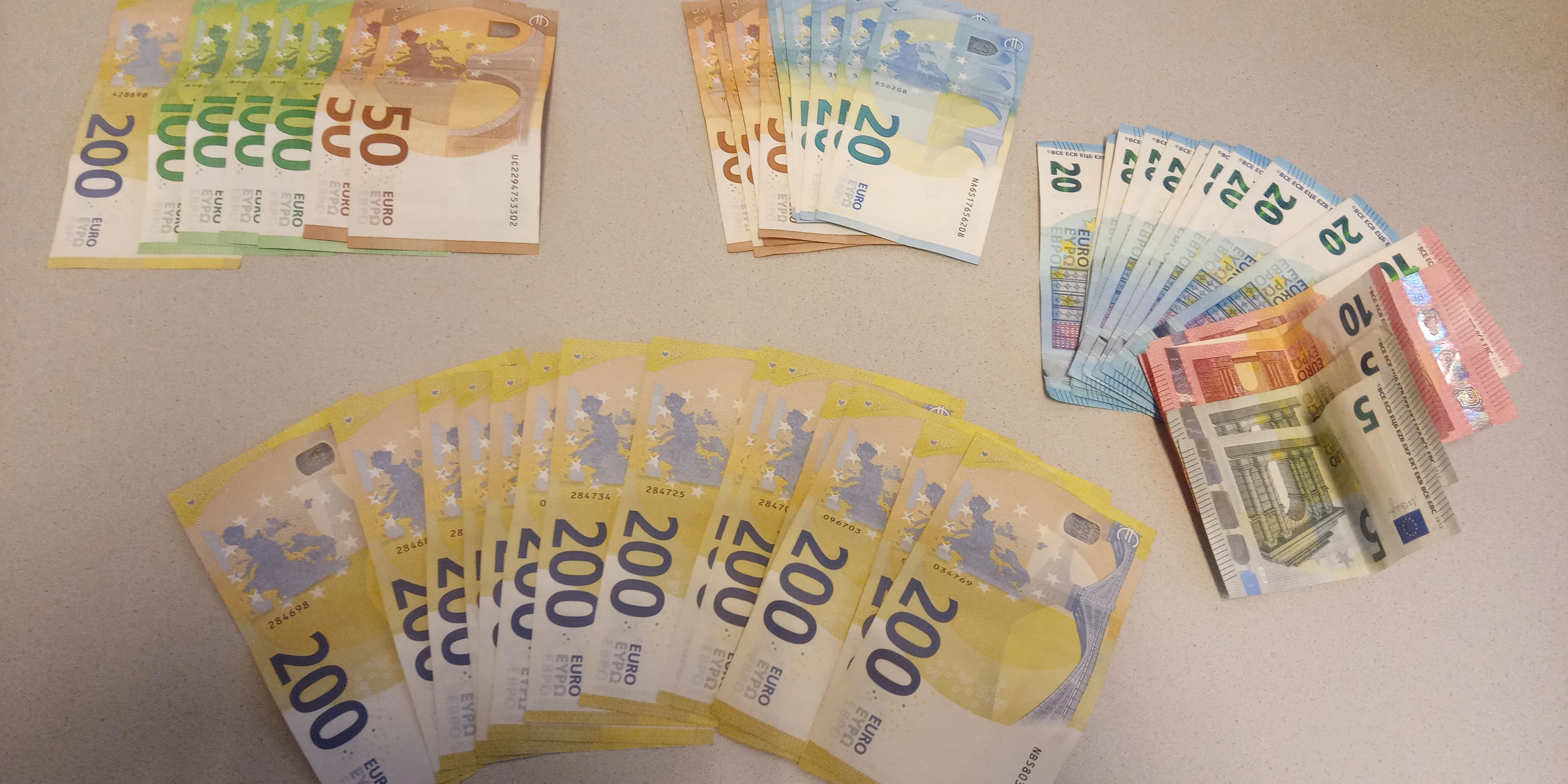 Das Geld wurde sichergestellt.