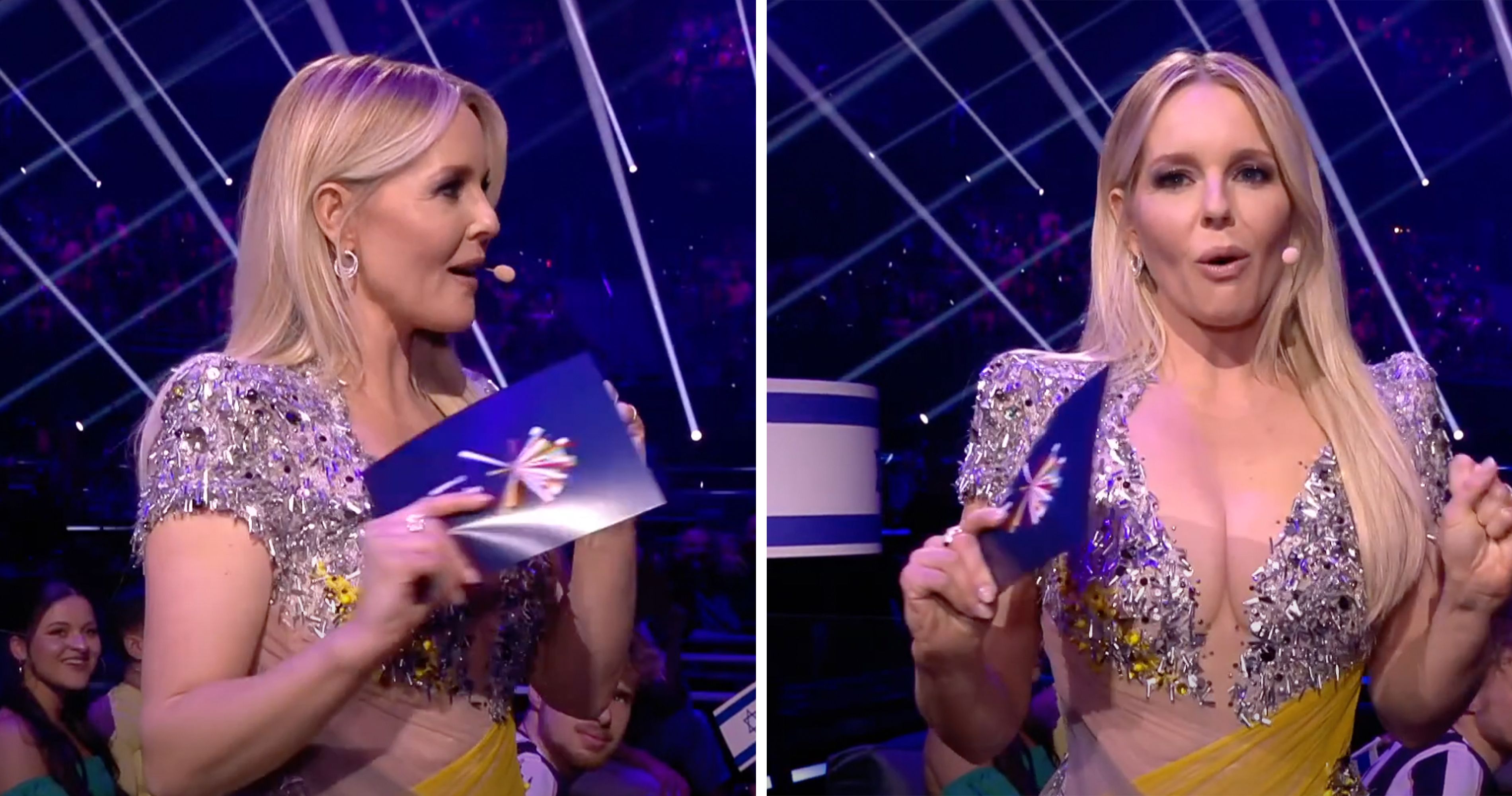 Die Moderatorin war kurzzeitig überfordert.