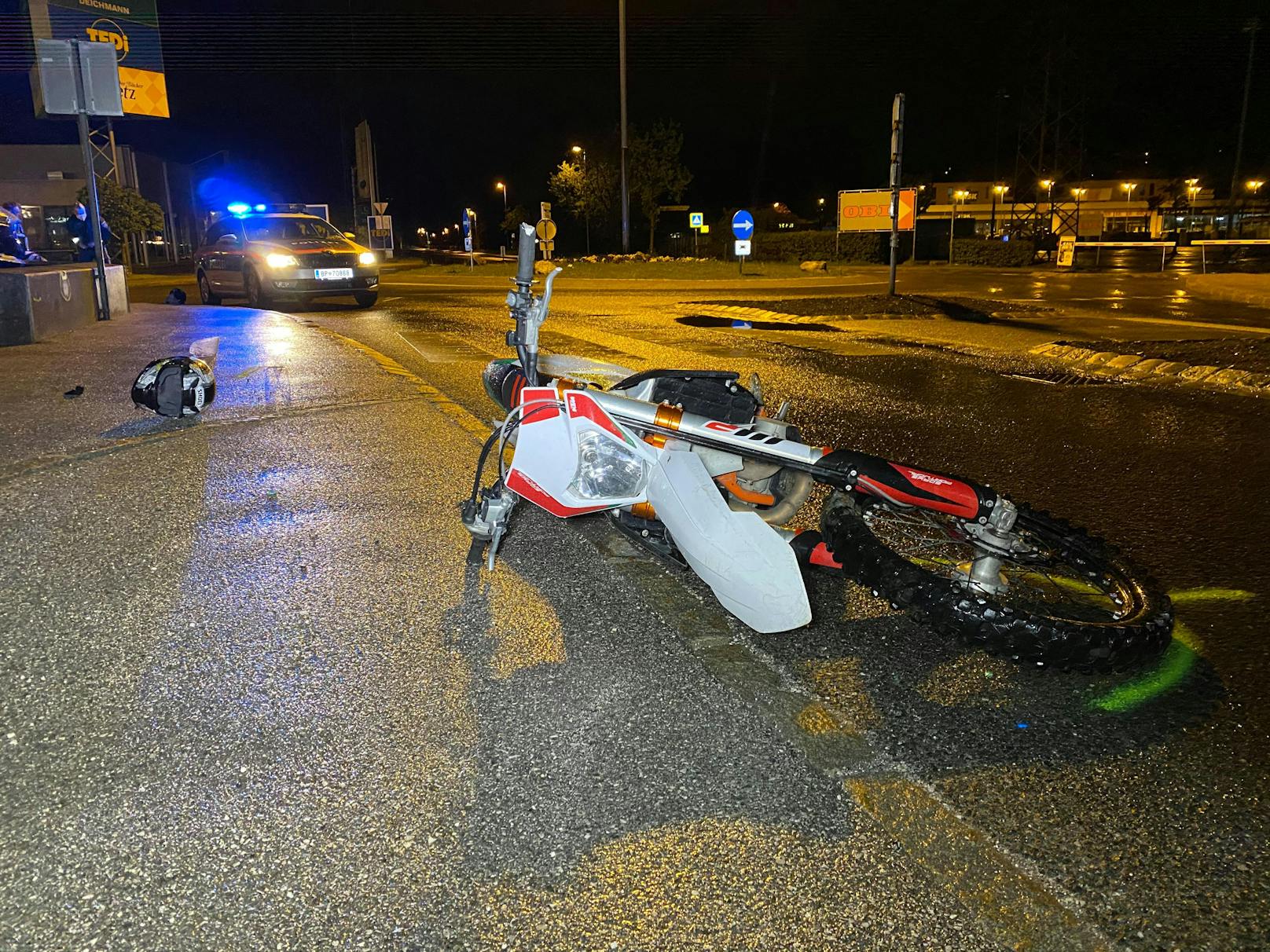 Schwerer Mopedunfall in Vomp