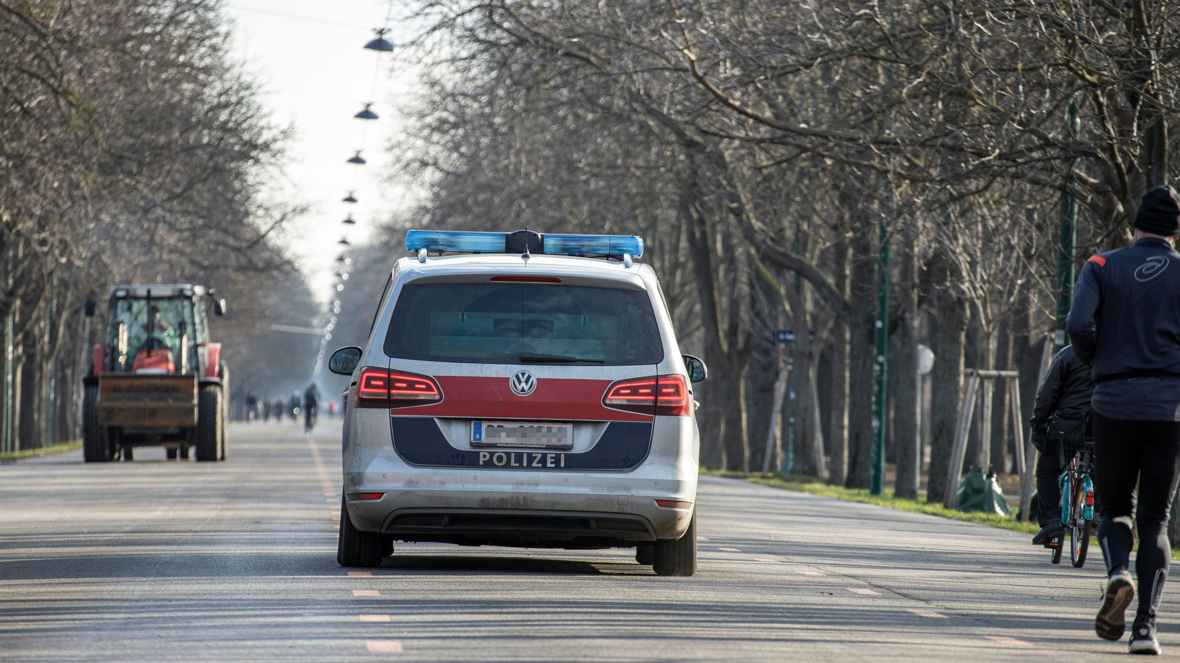 Die Prater Hauptallee wurde gesperrt.