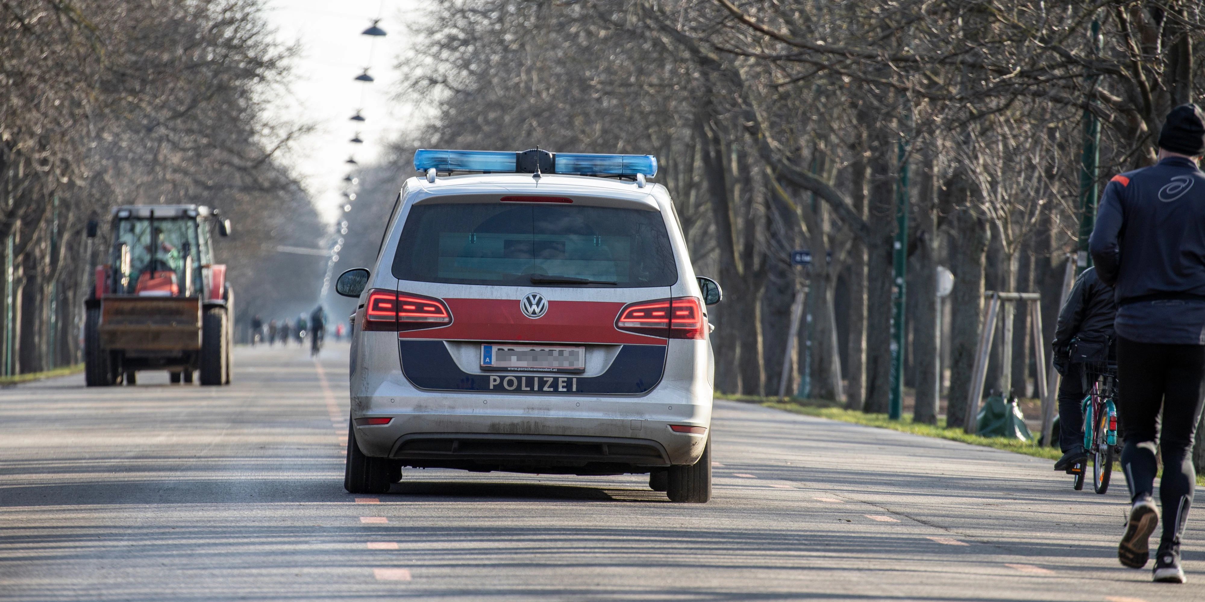 Die Prater Hauptallee wurde gesperrt.