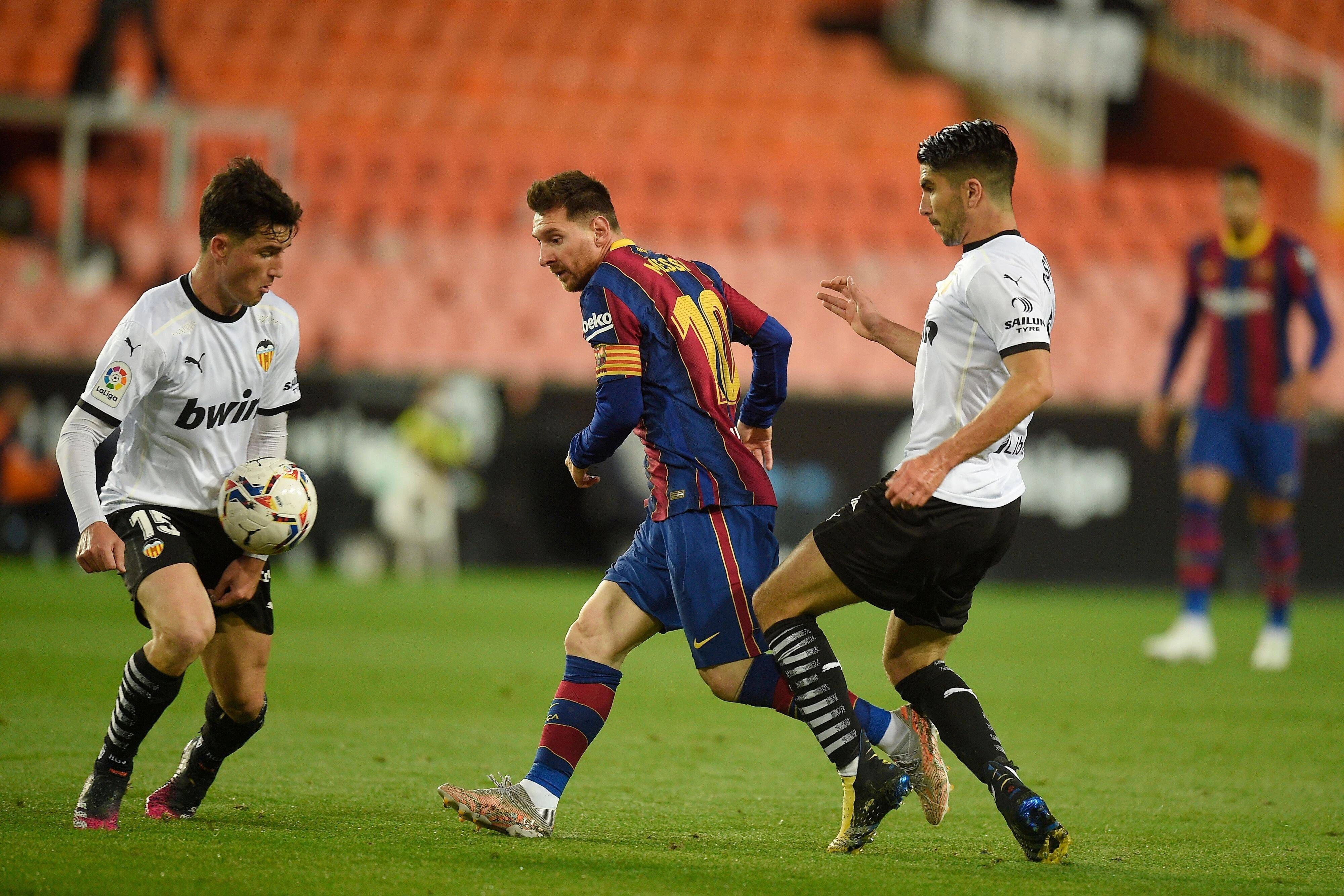 Lionel Messi war gegen Valencia in Torlaune.