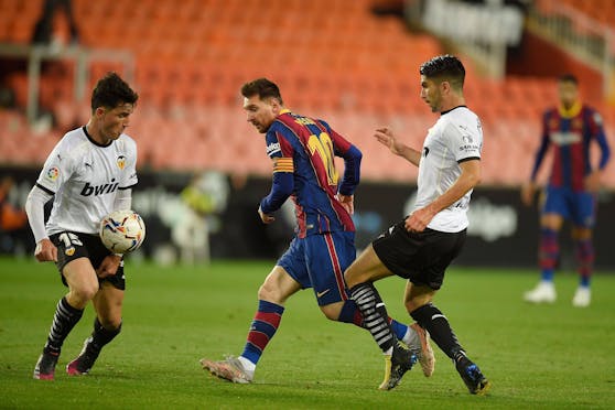 Lionel Messi war gegen Valencia in Torlaune.