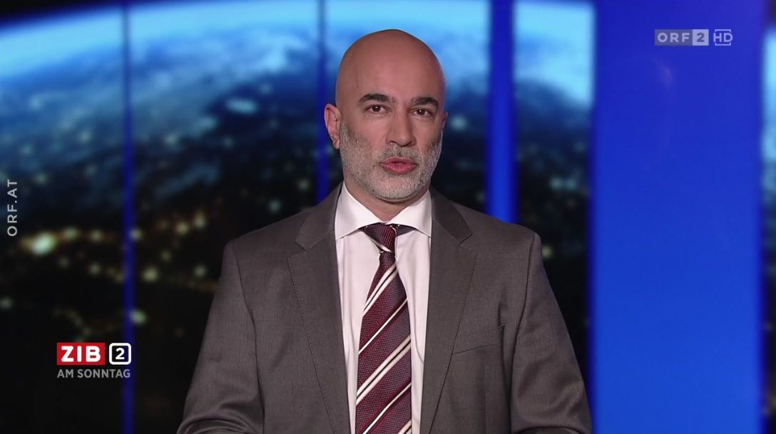 Primar Arschang Valipour in der ZIB2. 