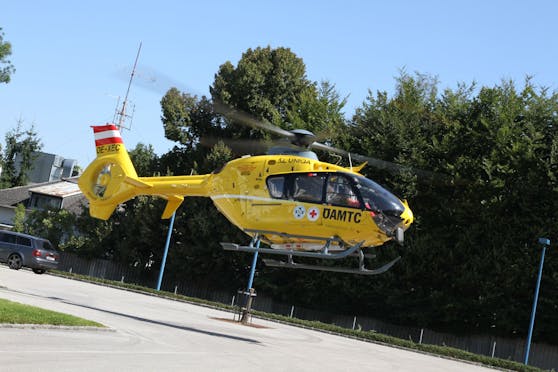 Das Mädchen musste ins Spital geflogen werden.