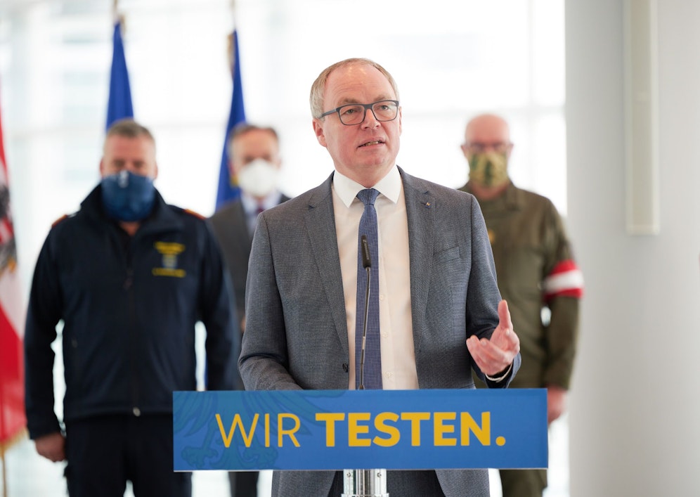 Landesvize Stephan Pernkopf zeigt sich mit der Testbereitschaft zufrieden.