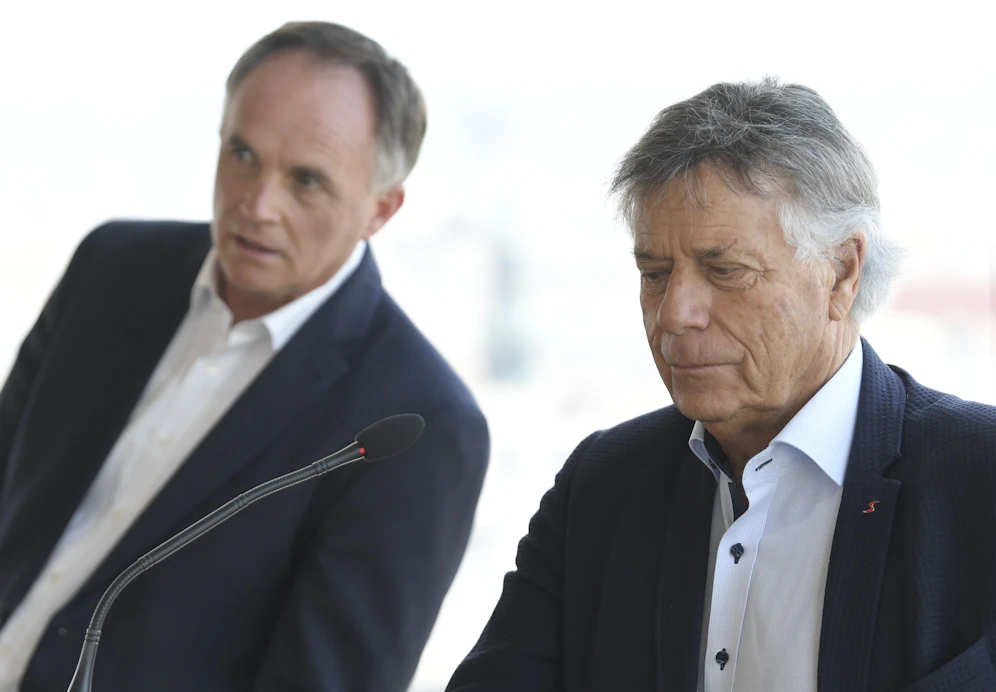 Peter Schröcksnadel mit Karl Schmidhofer