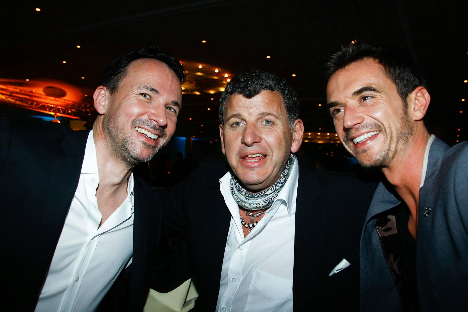 Florian mit Manager Michael Jürgens und Schlagersänger <strong>Semino Rossi</strong>
