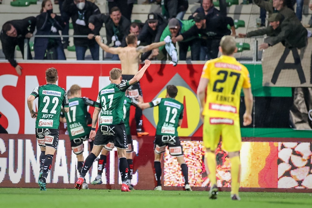 Ried jubelt, die Austria muss nach Hartberg