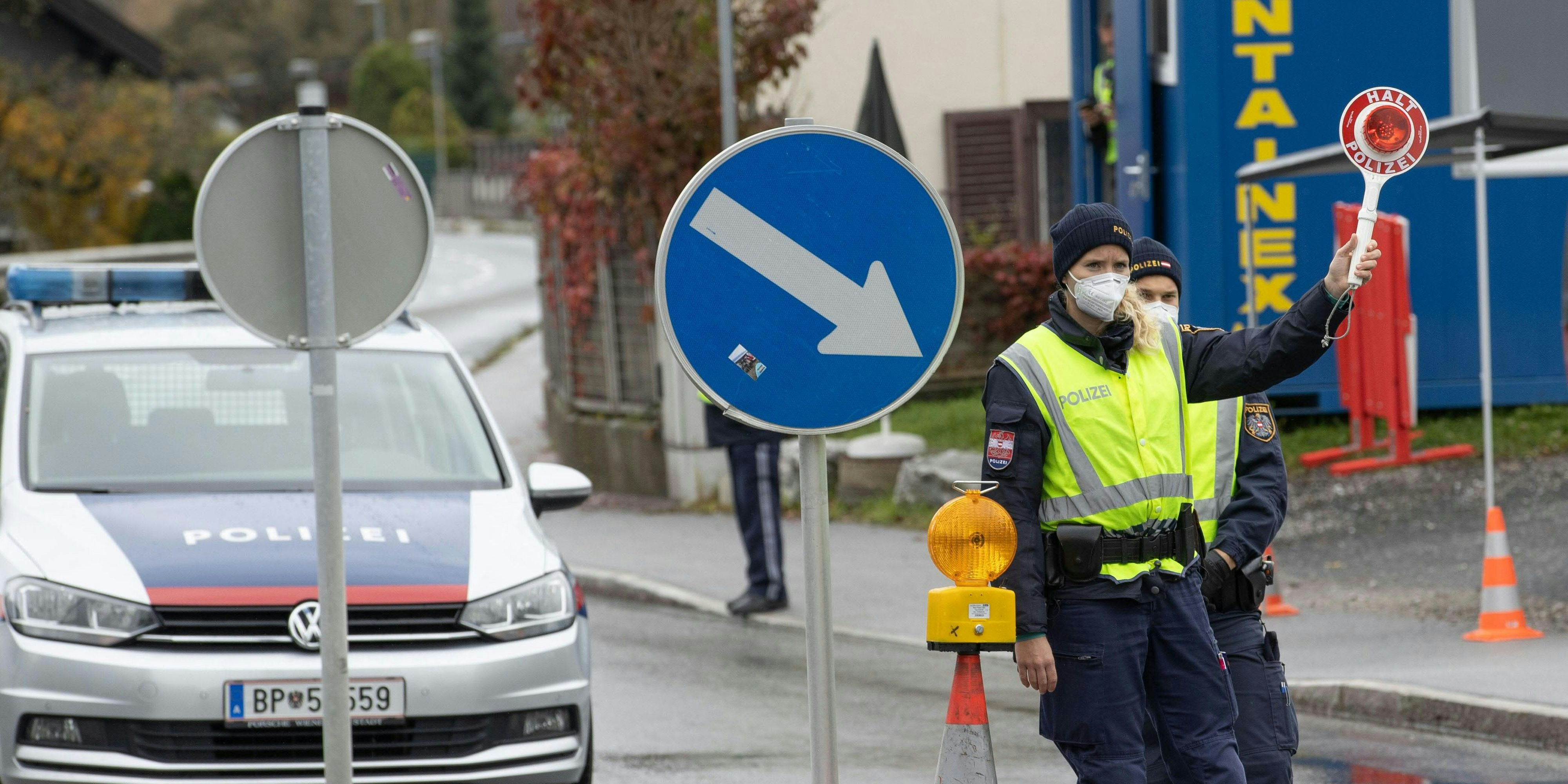 Polizei-Kontrolle in Salzburg (Archivfoto)