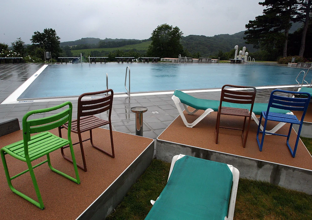 Regenwetter im Krapfenwaldlbad. Archivbild