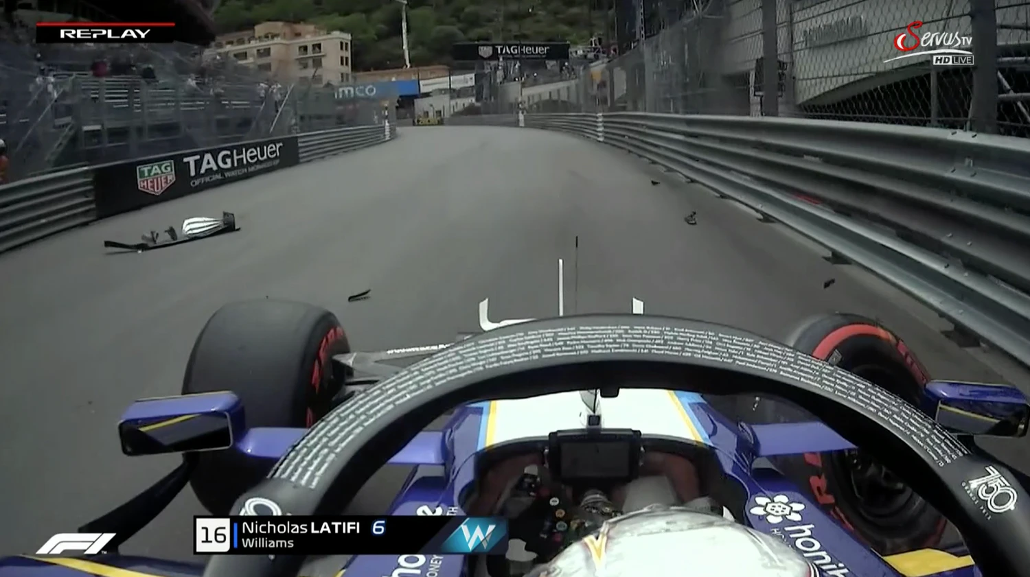 Nicholas Latifi schrottet seinen Williams.
