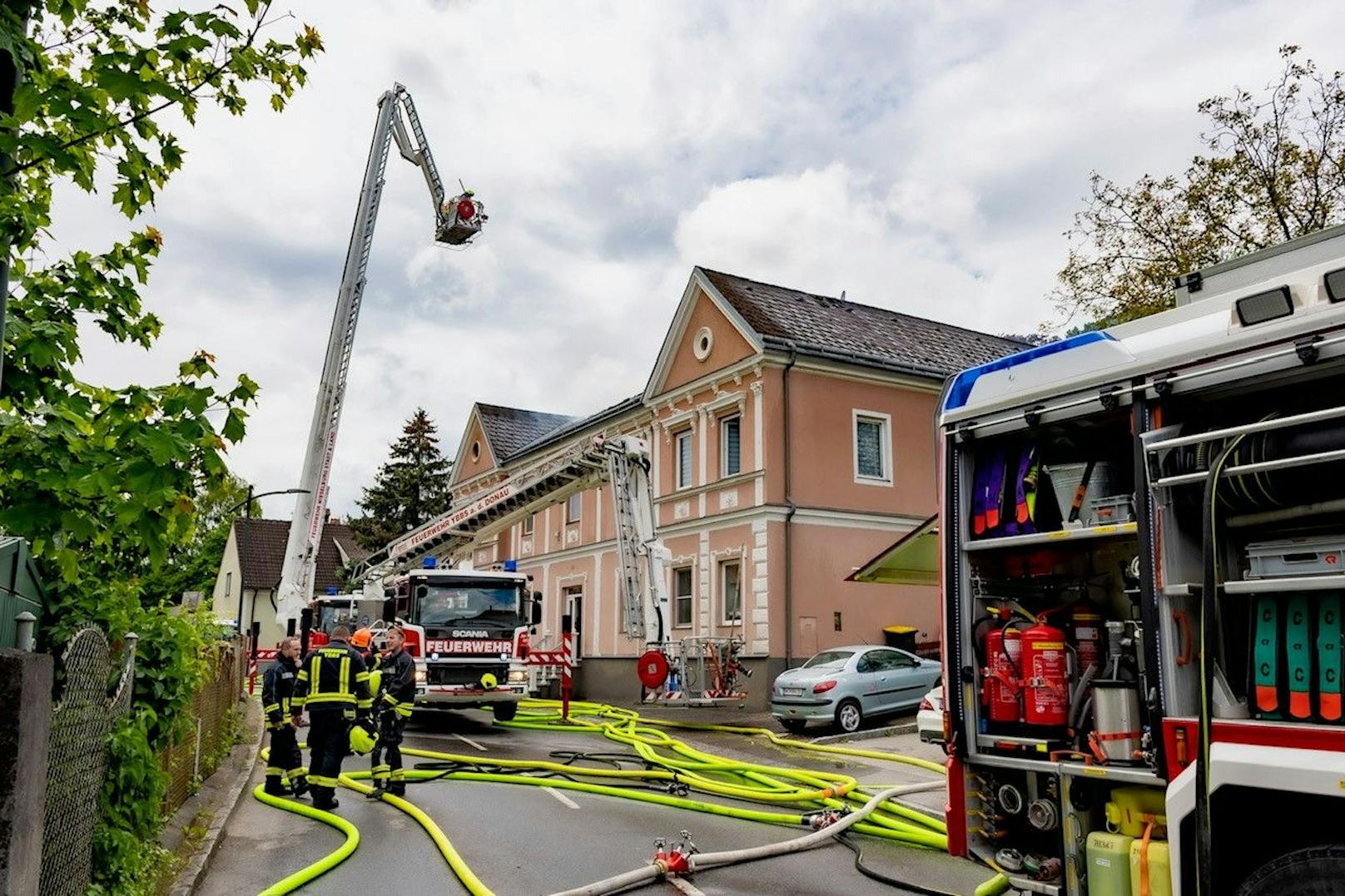 Wohnhaus in Petzenkirchen stand in Flammen