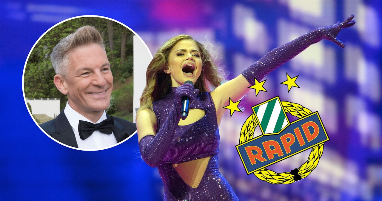 Heute.at - Andi Knoll stichelt bei ESC-Show gegen Rapid-Fans