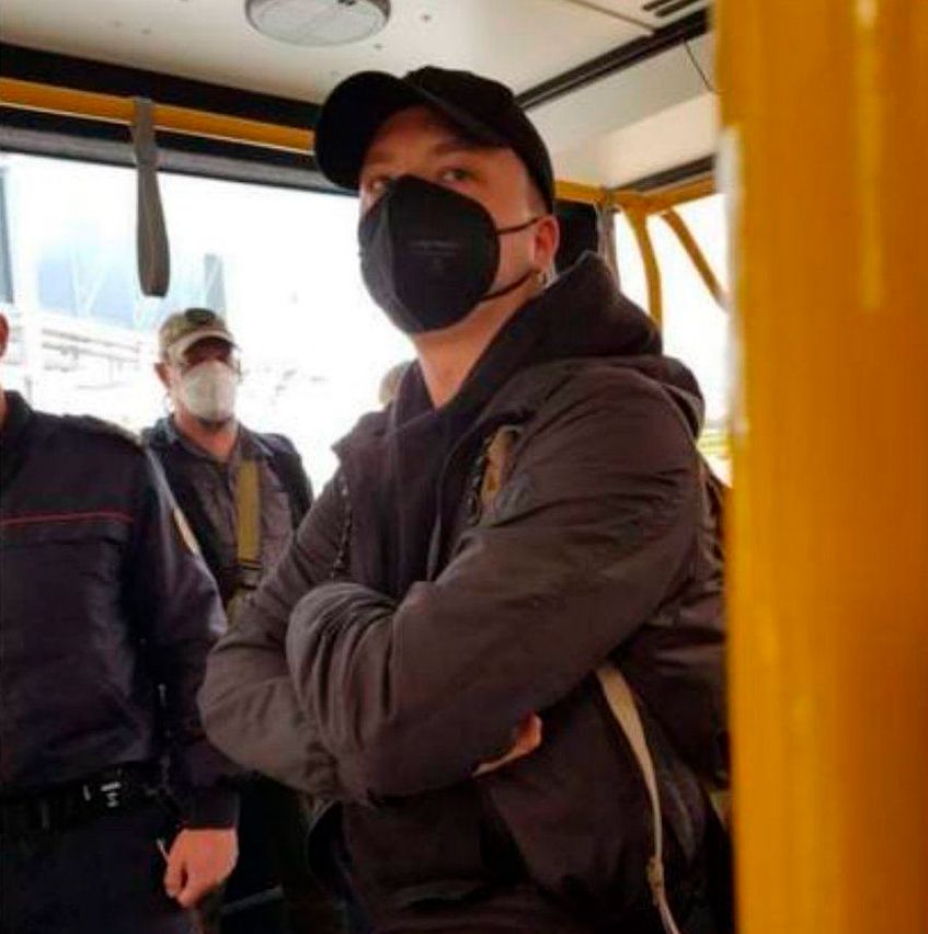 Roman Protassewitsch wurde am Flughafen Minsk festgenommen.