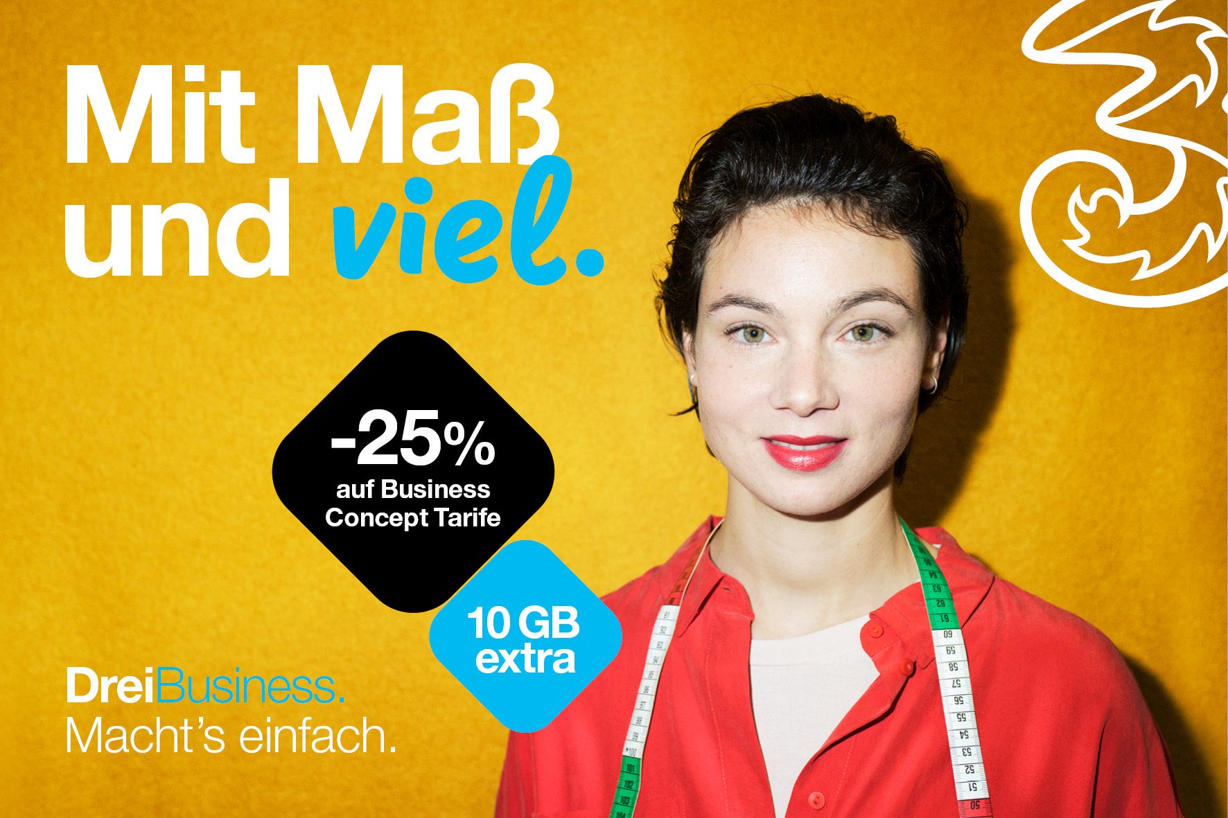 Minus 25 Prozent auf Grundgebühr und 10 GB extra für Business Concept Neukunden.