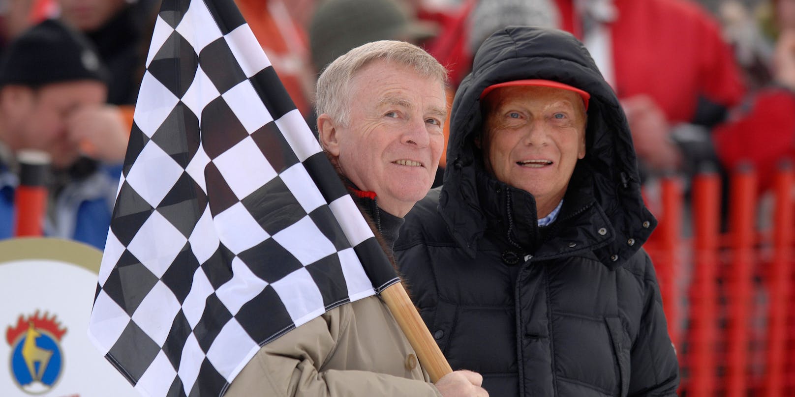 Max Mosley mit dem ebenfalls bereits verstorbenen Niki Lauda.