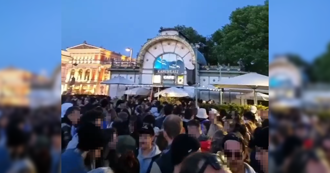 Am Pfingstsonntag wurde ein gigantischer Rave am Karlsplatz veranstaltet