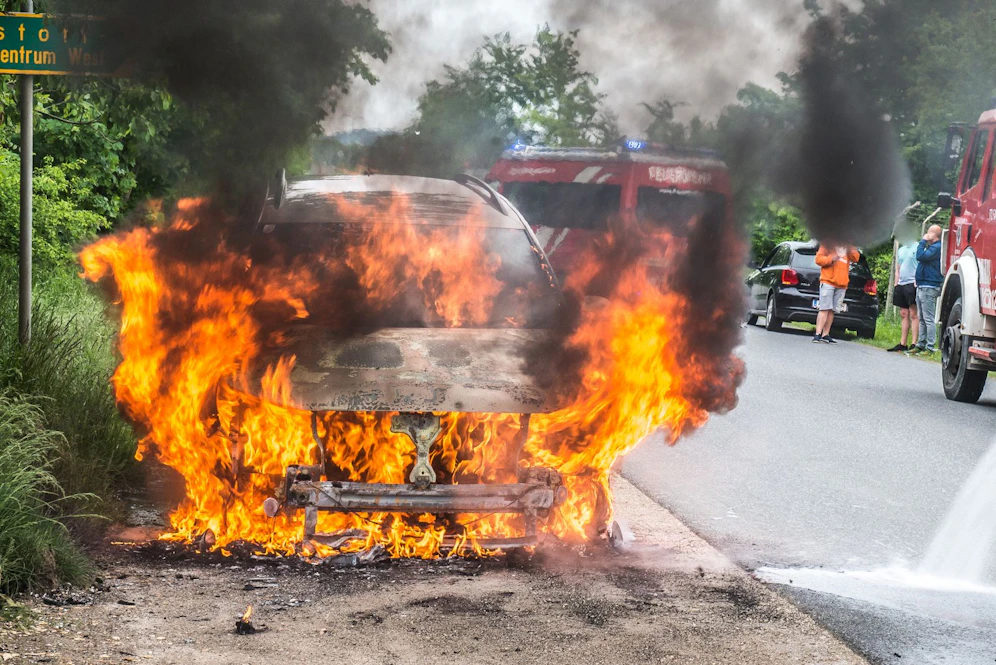 Die Feuerwehr löschte den Brand.