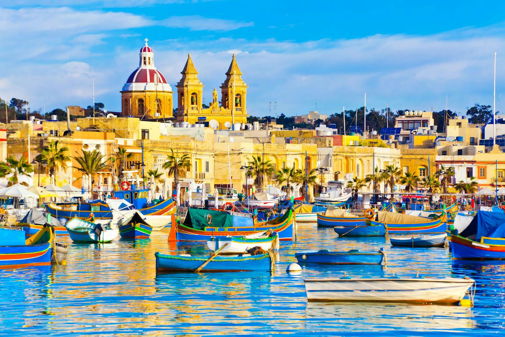Marsaxlokk, Malta. Hier dürfen Ungeimpfte jetzt doch einreisen.