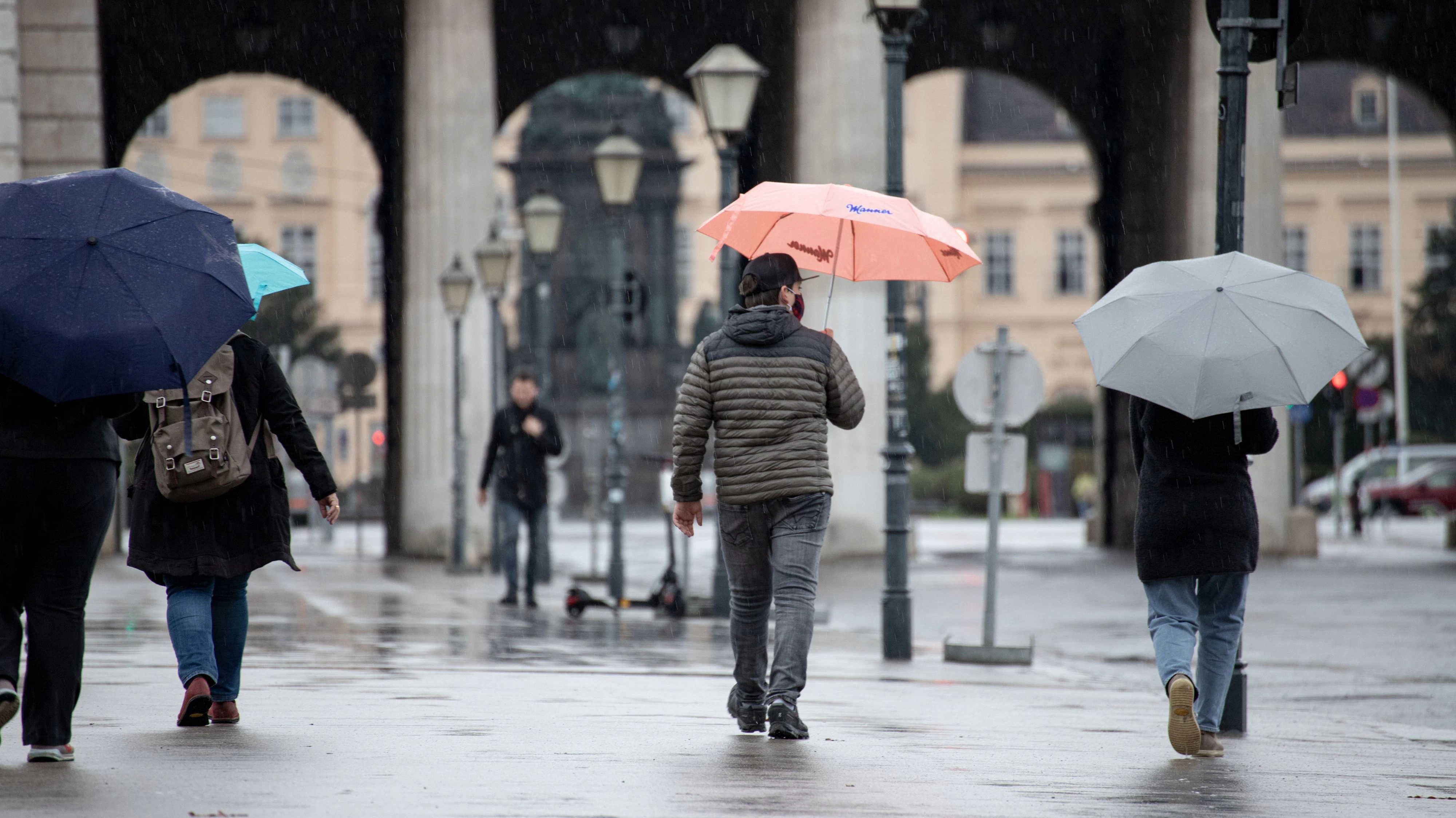 Regenwetter in Wien