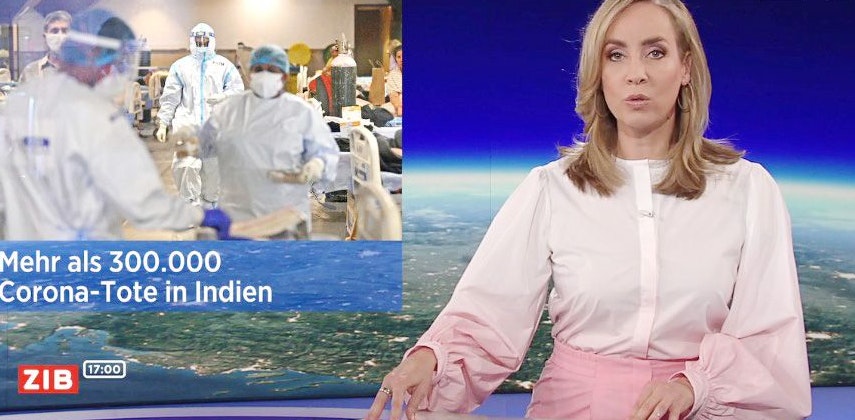 Nadja Bernhard präsentierte sich ganz in pink in der ZIB am Montag