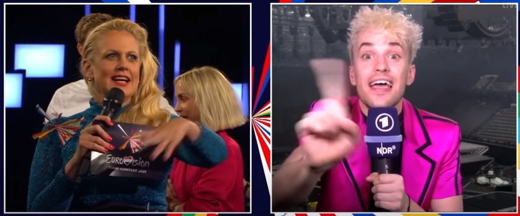 Jendrik lallte beim Gespräch wild umher.