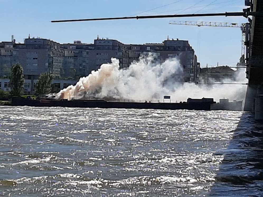 Feuerwehr-Einsatz beim Wiener Handelskai 