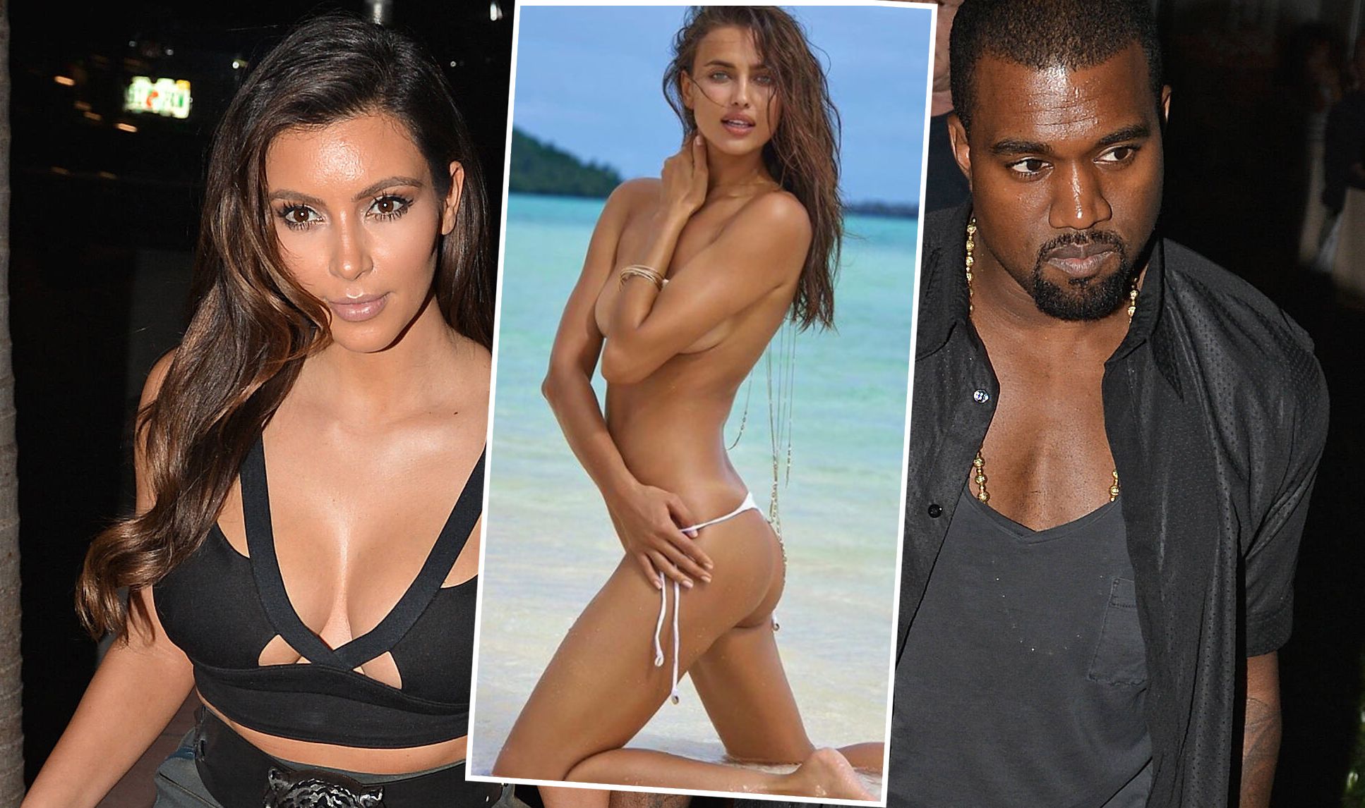 Irina Shaik ist die Nachfolgerin von Kim Kardashian (l.) bei Rapper Kanye West