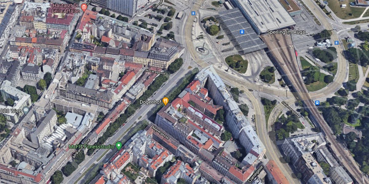 Der Radfahrer versuchte, auf der Praterstraße zu flüchten.