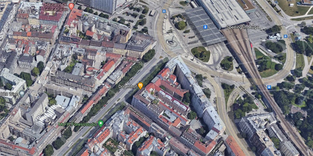 Der Radfahrer versuchte, auf der Praterstraße zu flüchten.
