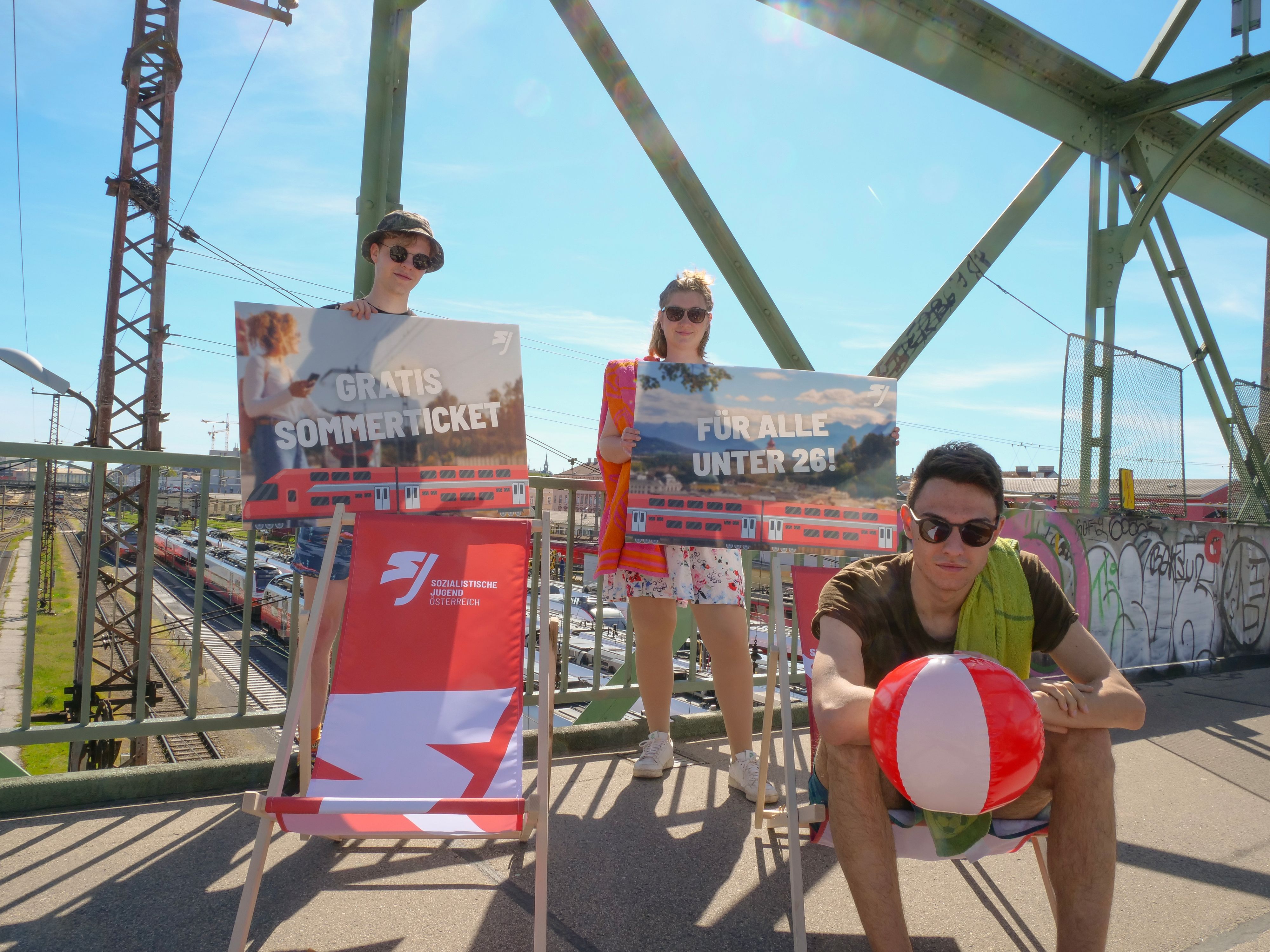 Die Fotoaktion der Sozialistischen Jugend.