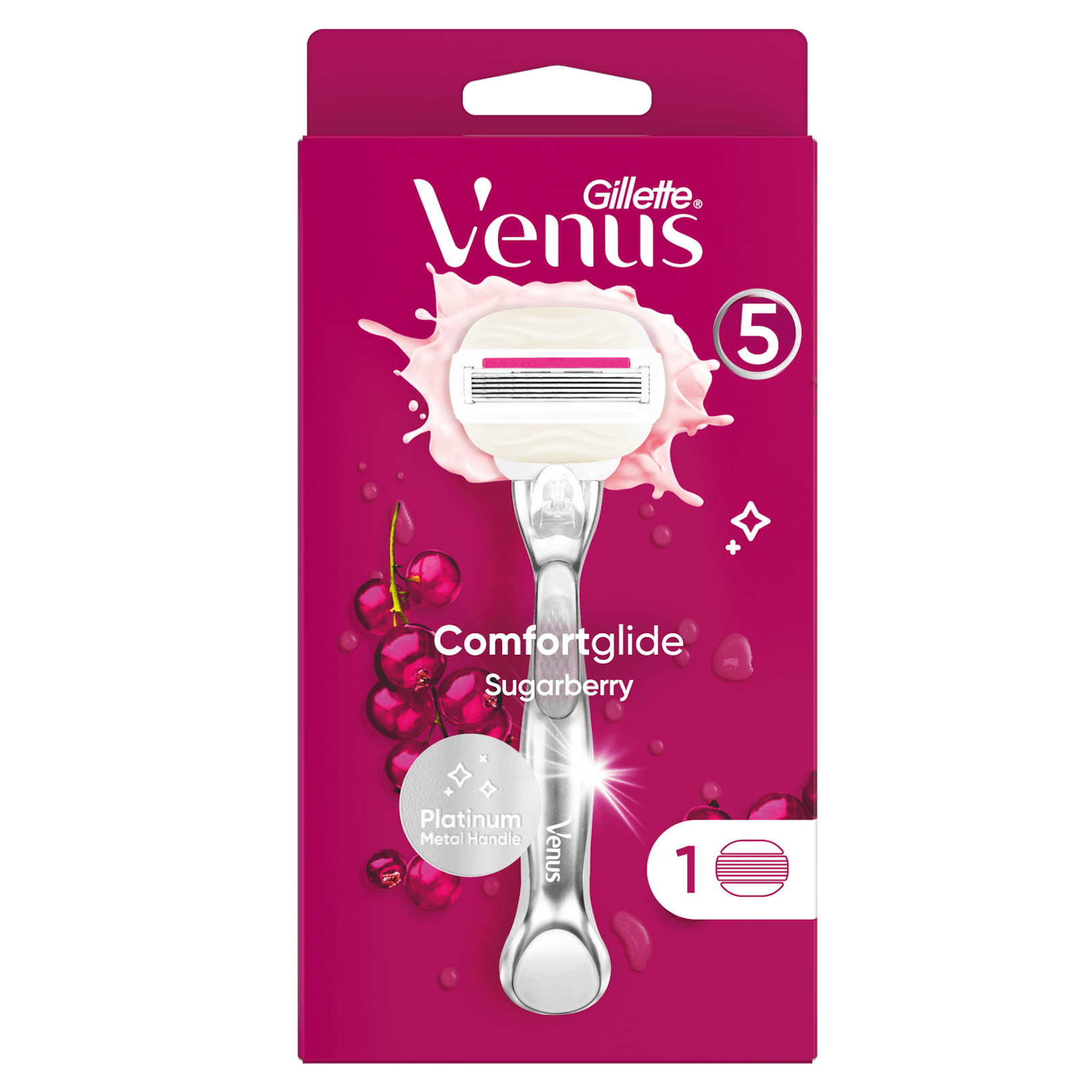 Gillette Venus Comfortglide Sugarberry: Mit flexiblen Gelkissen für eine angenehme Rasur