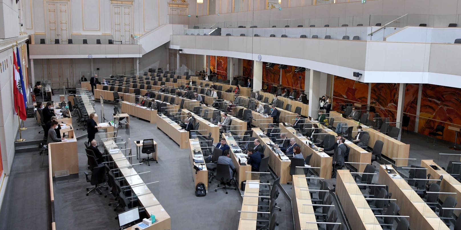 Sitzung des Bundesrates im Parlamentsausweichquartier in der Wiener Hofburg