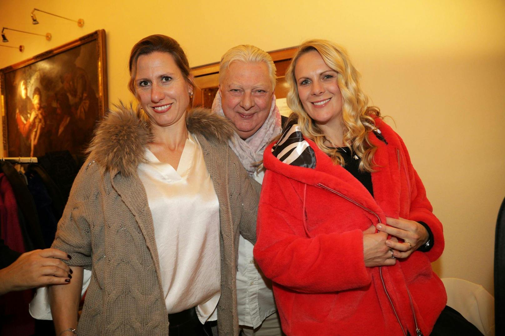 Gitte Obermoser mit Edi Finger junior und Niki Hosp  