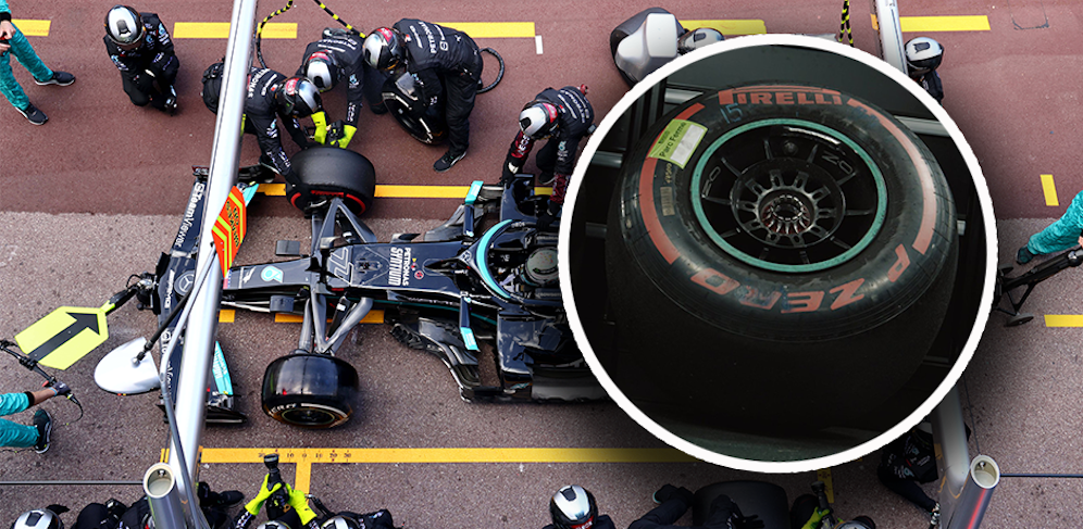 Das Rad am Boliden von Valtteri Bottas ist endlich abmontiert. 