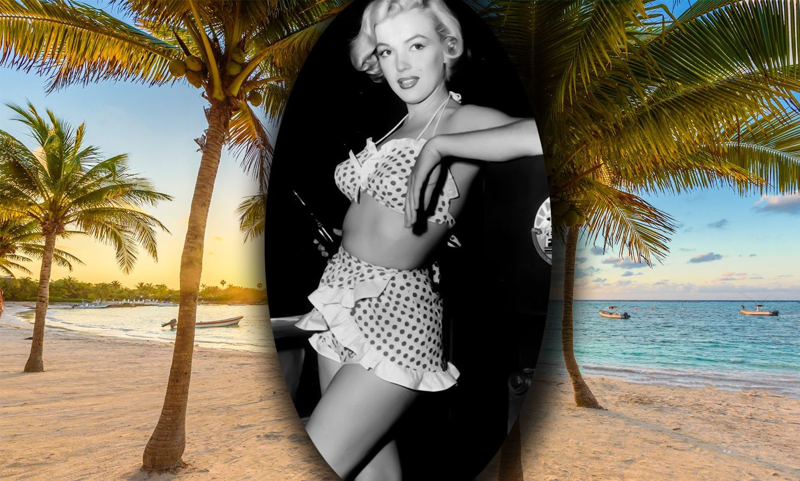 An den Strand wie Marilyn - "Gingham"-Bikini steht dir