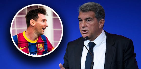 Joan Laporta spricht über die Zukunft von Lionel Messi.