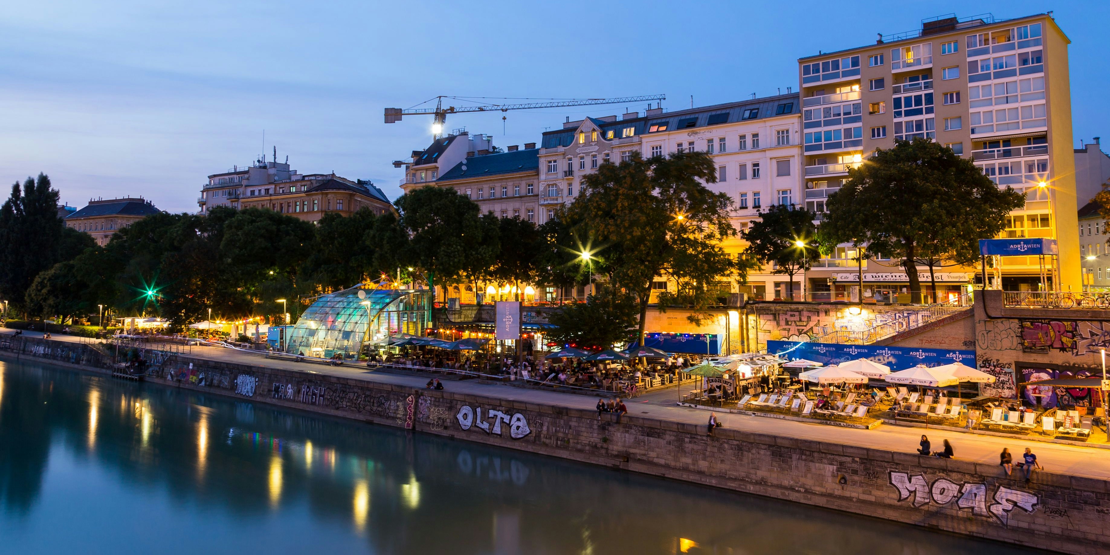 Beliebt: Der Wiener Donaukanal. Heute werden neue Öffnungsschritte verkündet.