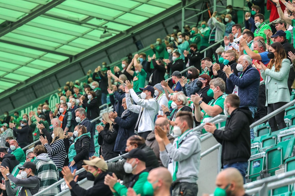 Die Rapid-Fans durften im Liga-Finish einen 3:0-Heimsieg über den LASK bejubeln.
