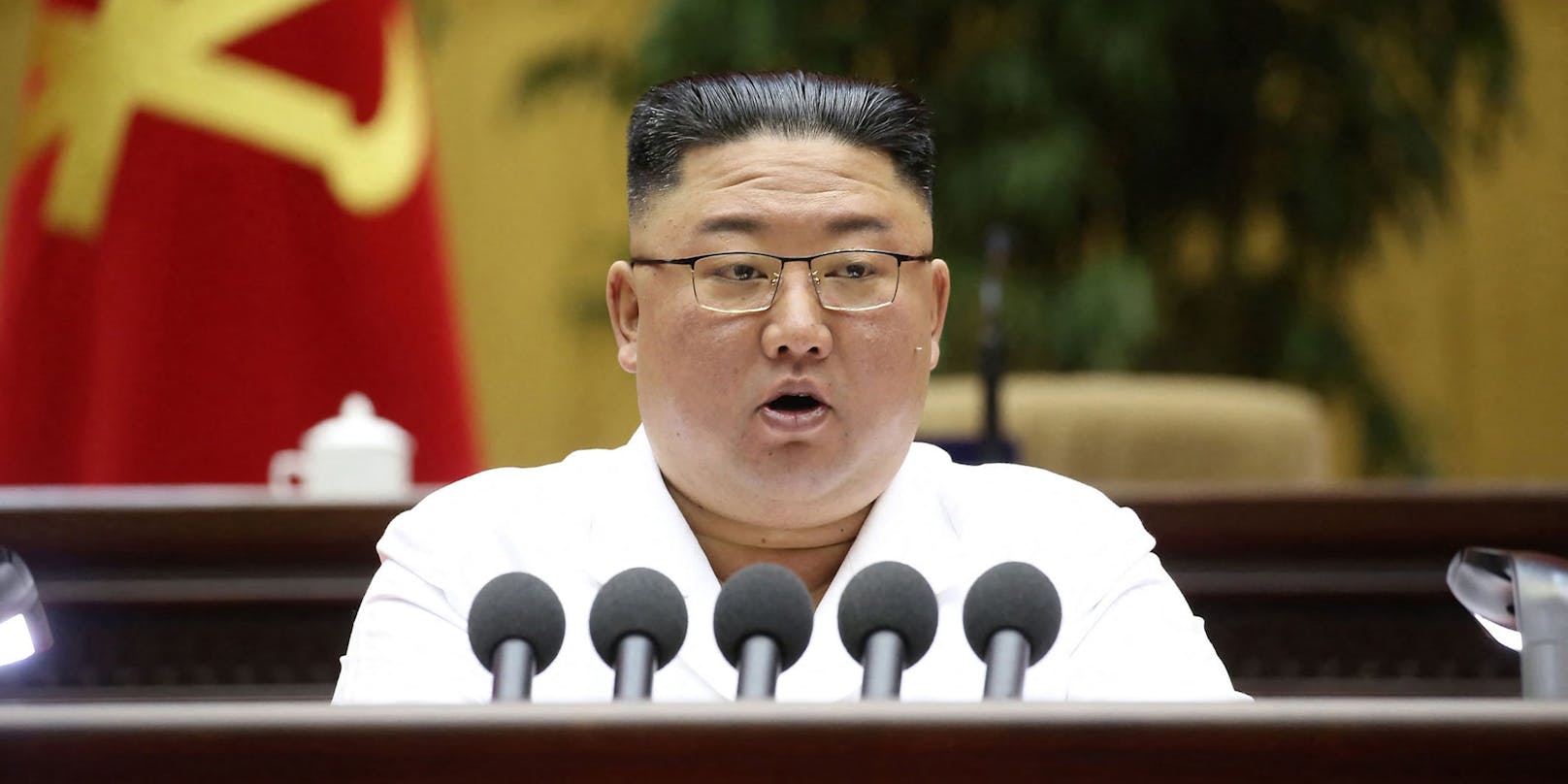 Seine Regierung hat auf die Rede von US-Präsident Joe Biden reagiert: Nordkoreas Machthaber <strong>Kim Jong-un.</strong>