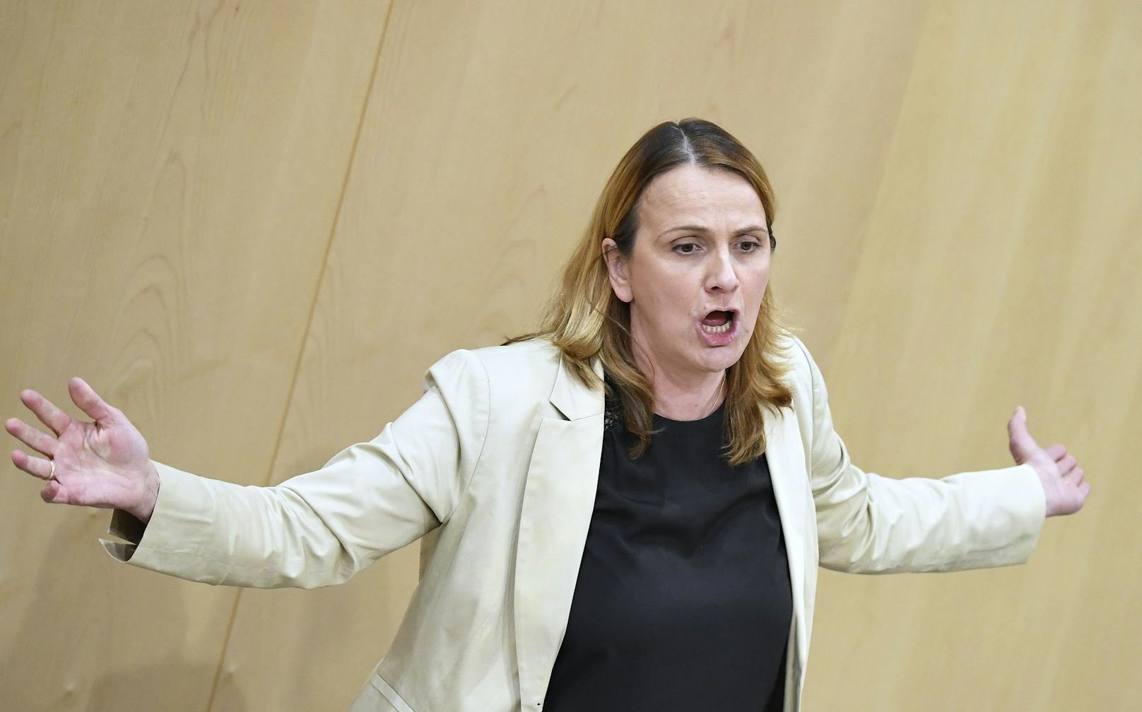 FPÖ-Abgeordnete Dagmar Belakowitsch hat eine "laute" Botschaft für Bundeskanzler Nehammer.
