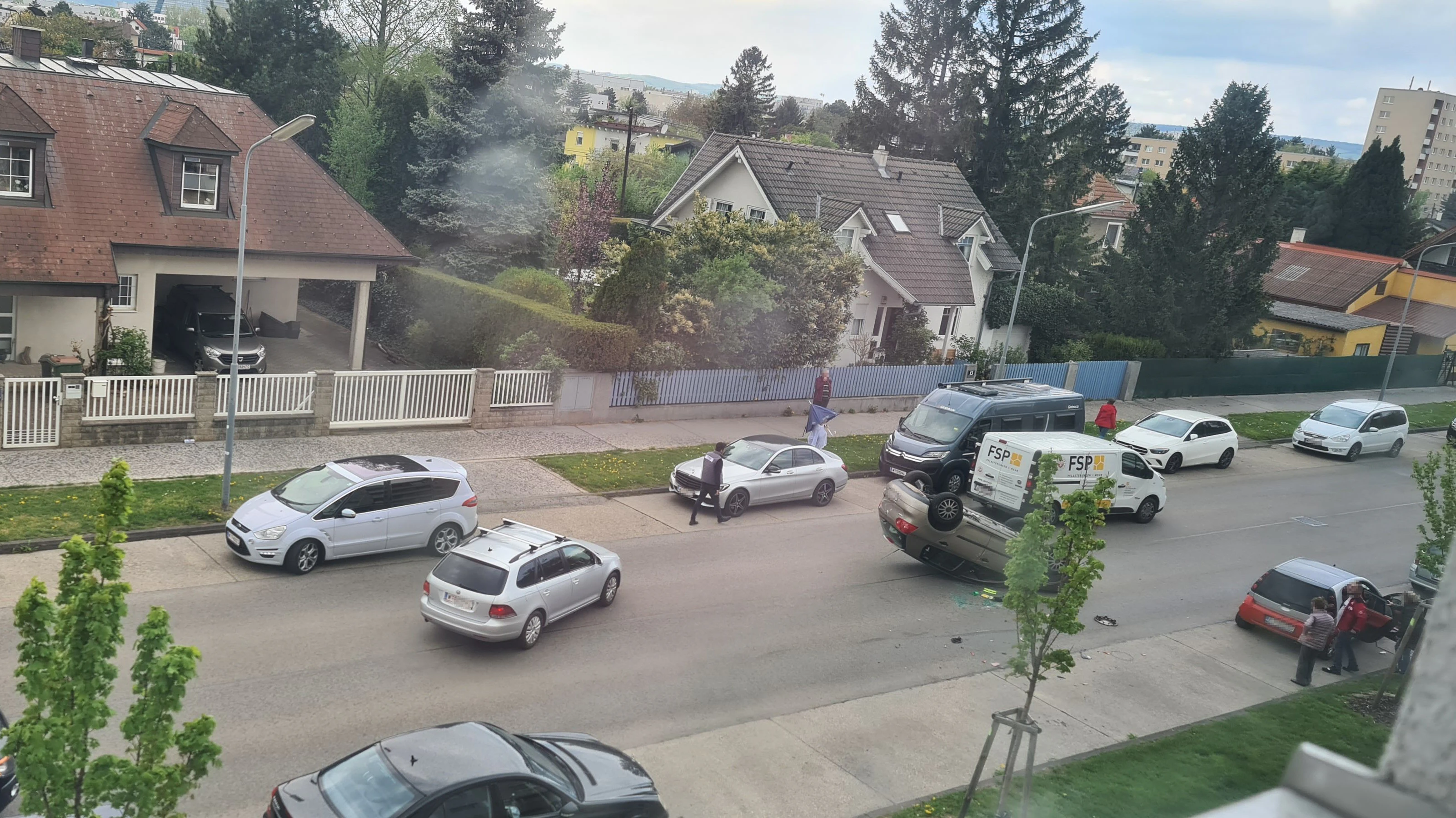 VW-Crash in Wien-Floridsdorf