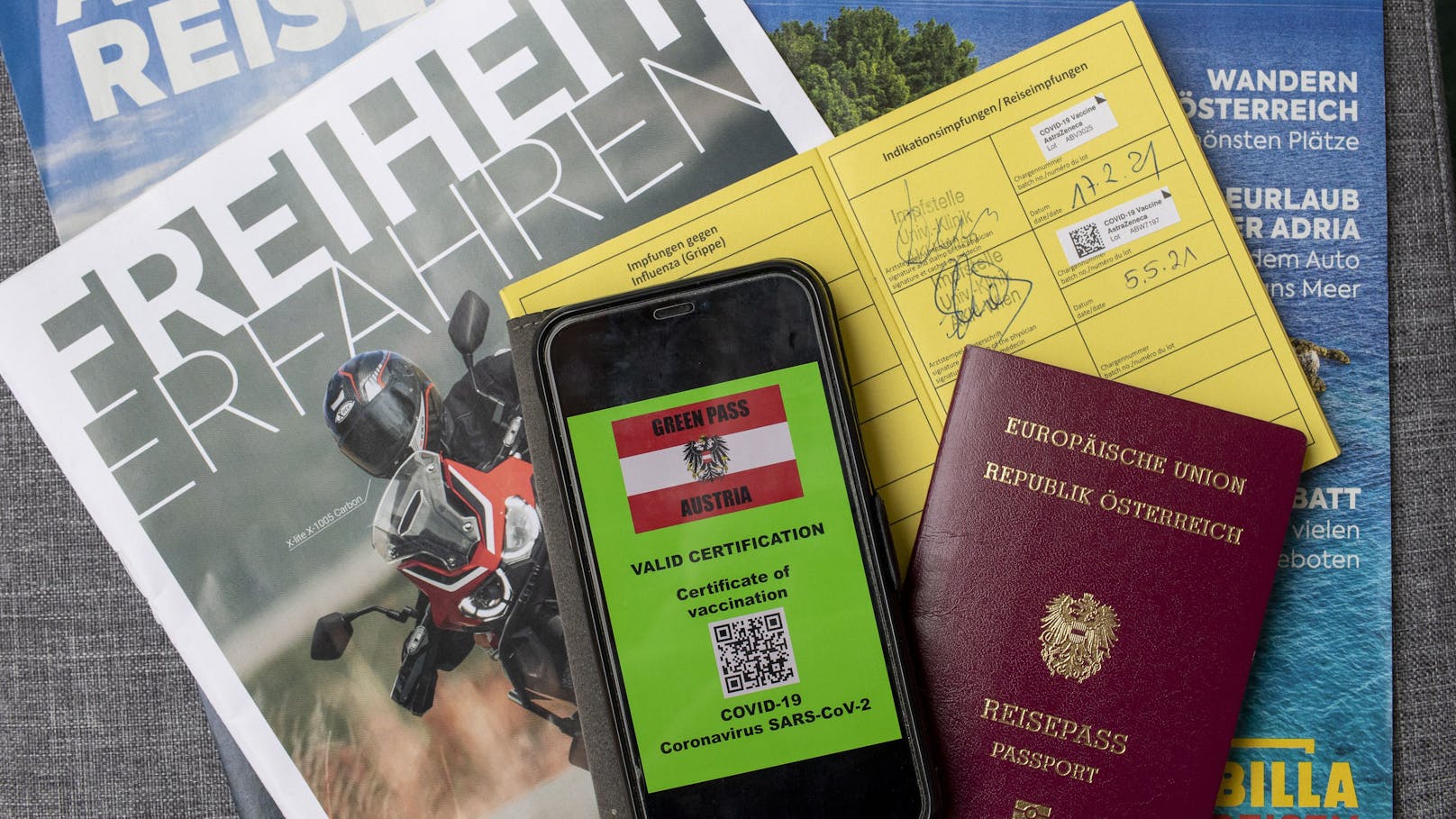 Der Grüne Pass soll in Österreich bereits Anfang Juni starten.
