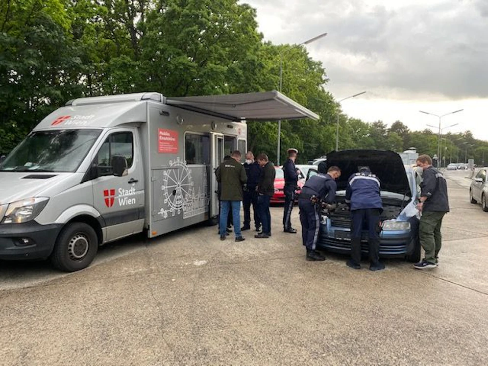 Bei dem Planquadrat waren nicht nur Polizeibeamte im Einsatz. 
