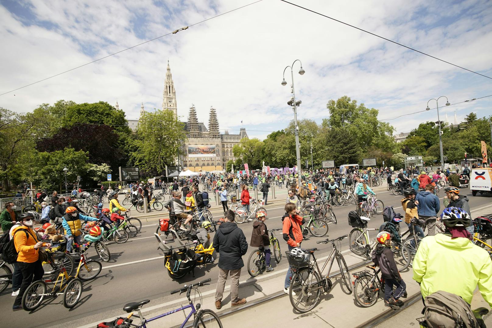 Insgesamt nahmen 7.000 Menschen an der 10. Radparade teil.
