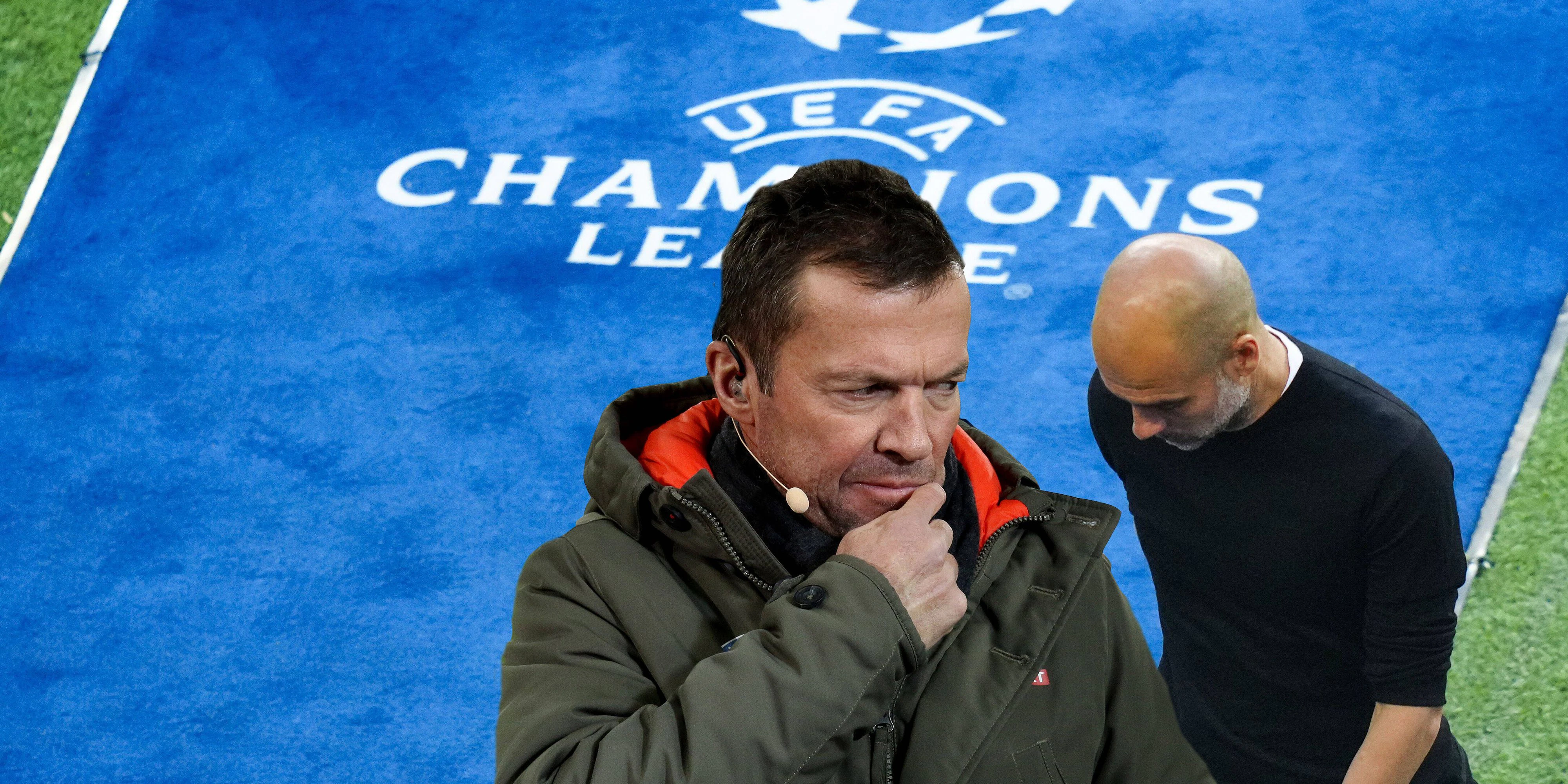 Lothar Matthäus nimmt sich Pep Guardiola zur Brust.