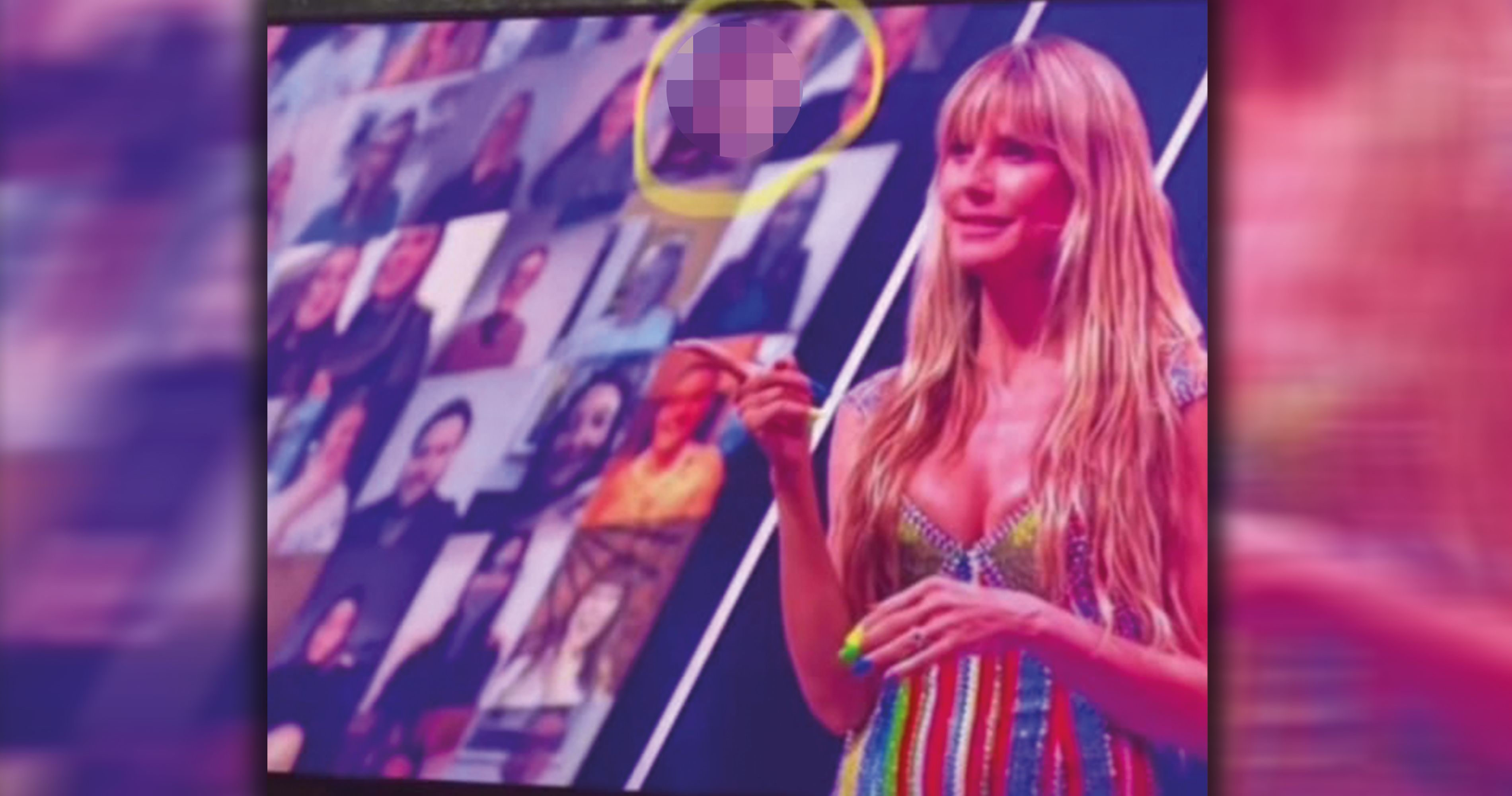 Was spielte sich hier hinter Heidi ab?