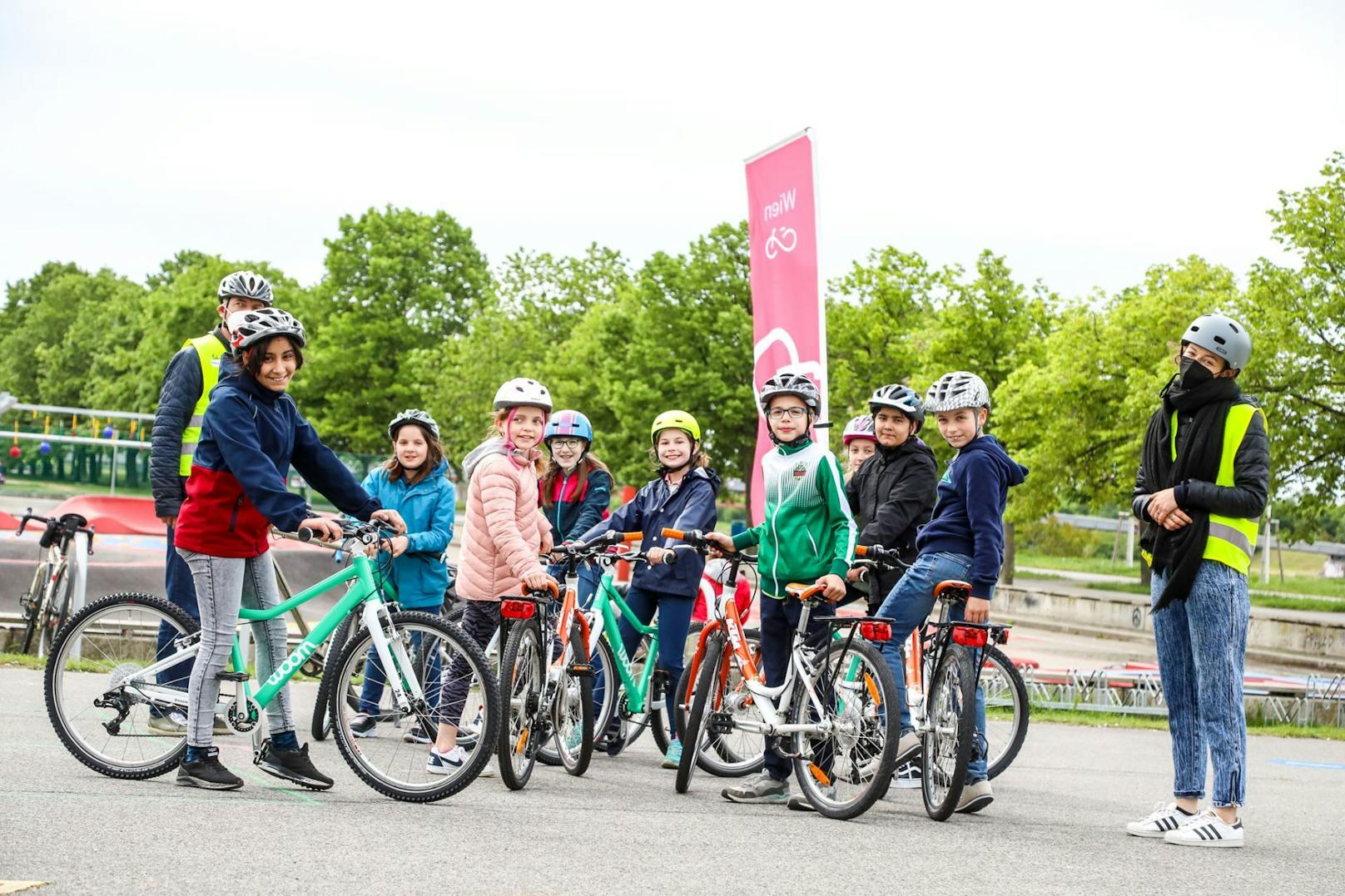 Seit Mai laufen in Wien kostenlose Radfahrkurse für Volksschüler.