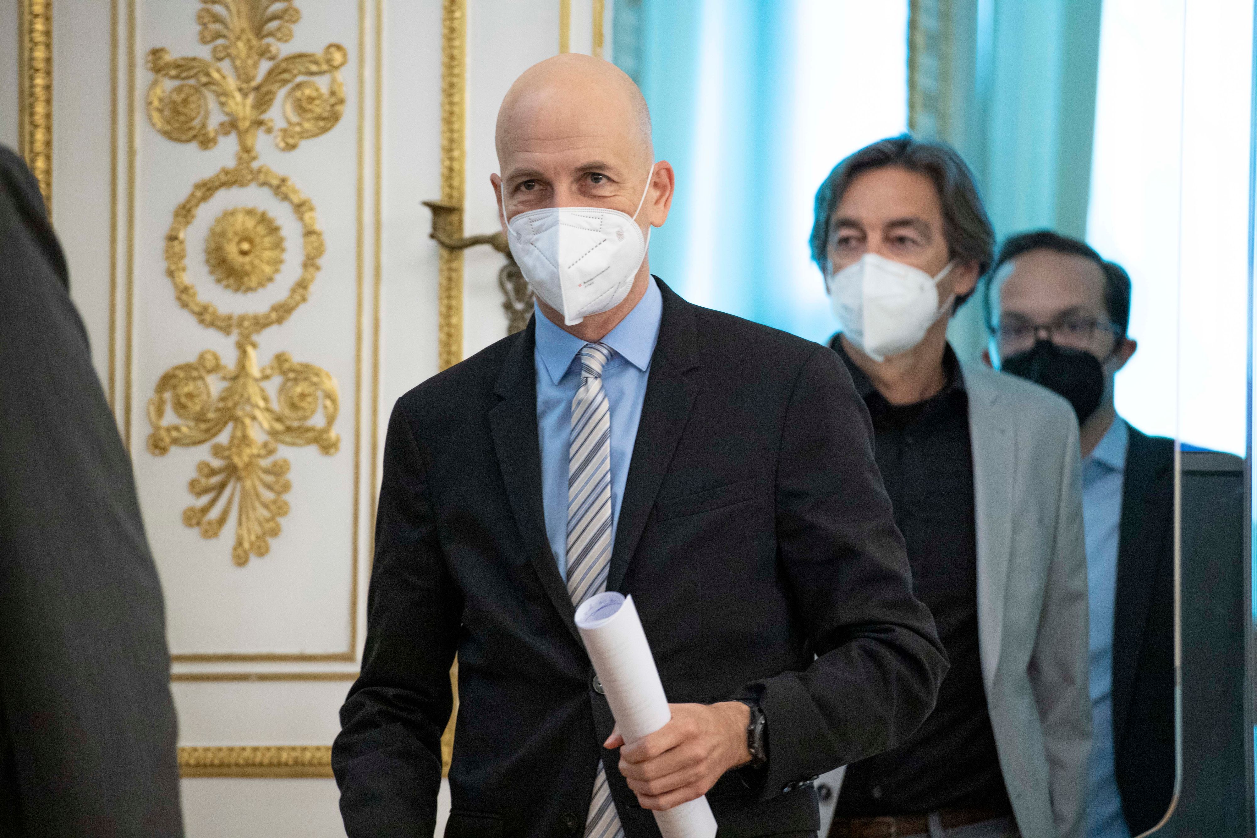 Arbeitsminister Kocher - hier bei der PK am Montag 31.05.2021